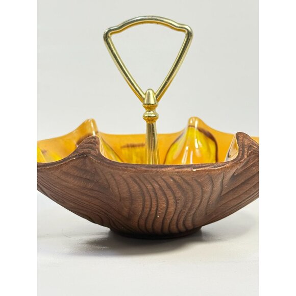 Tidbit Candy Nut Dish Handled  Sequoia Treasure Craft California Pottery 610 USA - Picture 16 of 16